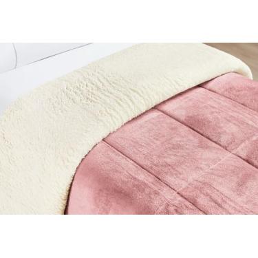 Imagem de Coberdrom Luxo Solteiro  Revestimento Sherpa + Manta Soft Premium - mo