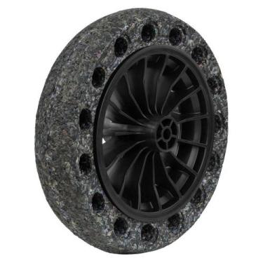 Imagem de Pneu Maciço Tramontina Borracha Macia Roda Plástica 8 Para Carrinho Mã