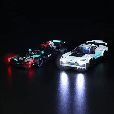 Imagem de Lights for Lego Speed Champions Mercedes-AMG F1 W12 E Performance & Mercedes-AMG Project One 76909 Building Kit, Great Gift for Lego Car Fans (No Lego Included)