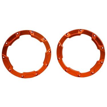 Imagem de BEAXTURBO Racing Upgrade Parts CNC Aluminum Outer beadlock Ring for LOSI DBXL2.0 1:5 Original Wheels 2pcs (Orange)