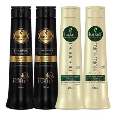 Imagem de Kit Haskell Cavalo Forte E Murumuru Shampoo E Cond 500ml
