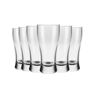 Imagem de Jogo 6 Copos Vidro Cerveja Chopp Munich 195ML Gamma