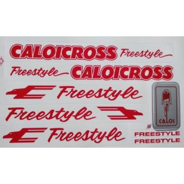 Imagem de ADESIVOS COLANTE BIKES CALOICROSS FREESTYLE SUPERSTAR CORES VERMELHO a