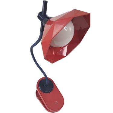 Imagem de Luminaria De Mesa Com Garra Diamante Articulavel Led 3 Cores