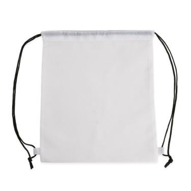 Imagem de Mochila Saco Em Poliéster Academia Futebol Trilha Escola Branco