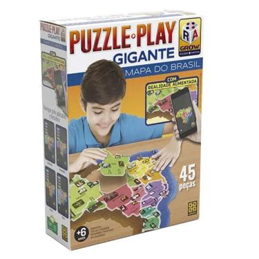Imagem de Puzzle Play Gigante - Grow - Mapa Do Brasil