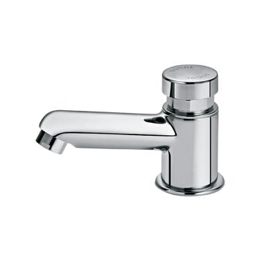 Imagem de Torneira Com Fechamento Automático Docol Pressmatic 17160606 De Bancada Cromada