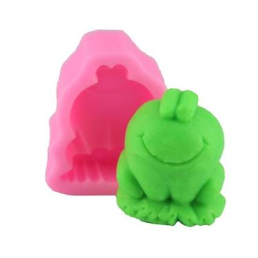 Imagem de Molde de silicone estilo sapo - mousse em forma de sapo, aromaterapia, gesso, 1 peça