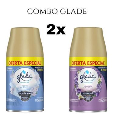 Imagem de Combo Odorizador de Ambiente Glade Refil Automatic 269ml, Azul/Roxo