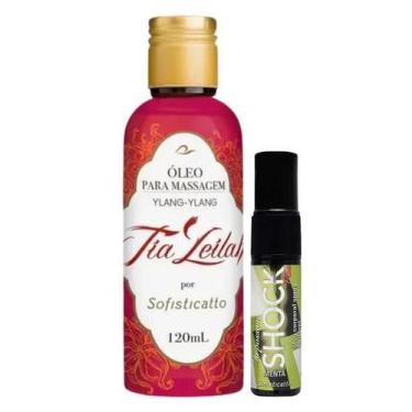 Imagem de Kit Óleos para Massagem Top Sexy: Tia Leilah Ylang-Ylang + Óleo Spray 