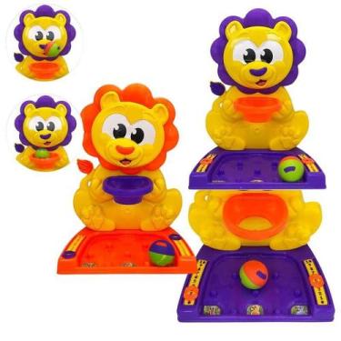 Imagem de Jogo De Basquete Infantil Com Cesta Divertida De Leão - Jxp Brink