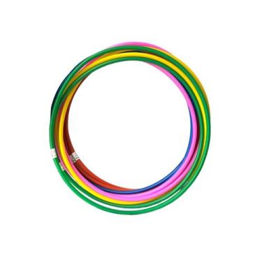 Imagem de 20 Bambolês Arco Argola Circuito Reforçado 55cm Colorido - Genérica