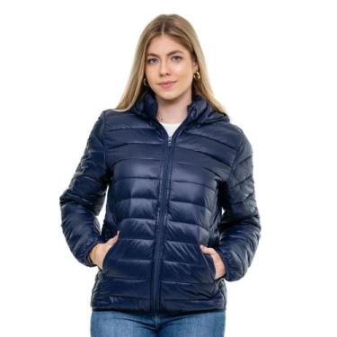 Imagem de Jaqueta feminina bobojaco microfibra capuz removivel - BELLA, Azul, M