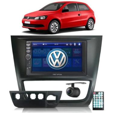 Imagem de Central Multimidia Gol G6 Mp5 Espelhamento Bluetooth Moldura Câmera De
