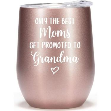 Imagem de Grandma to Be Gifts New Grandma Copo de vinho de 355 ml Presente de anúncio da avó da primeira vez promovido à vovó caneca de café