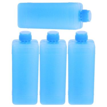 Imagem de UKCOCO 4 unidades de Blocos de Gelo Reutilizáveis Ventilador de Ar Condicionado, Packs de Gelo Portáteis Cooler, Azul, 11,5 x 4 x 3 cm
