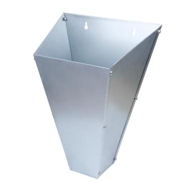 Imagem de Cone de frango de tamanho médio, aço galvanizado, cone de restrição de aves de capoeira resistente para frango, perus, assadeiras, camadas grandes, frangos de corte de até 4 kg, cone de matança de