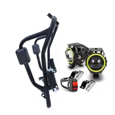 Imagem de Protetor Carenagem Motor Mata Cachorro Xre 190 + Farol Led