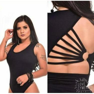 Imagem de Cropped feminino com bojo detalhe decote nas costas - moda filo