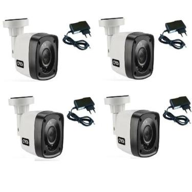 Imagem de Kit 4 Câmeras De Segurança Infravermelho Ahd 1.3 Mp + 4 Fonte 12v - CI