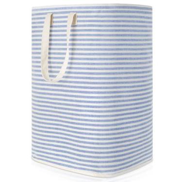 Imagem de Cesto de roupa suja Lifewit Large Dobrável 80L Azul Impermeável