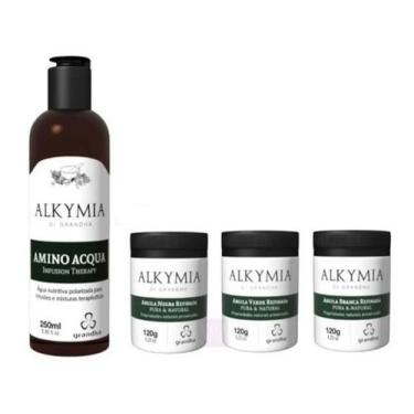 Imagem de Kit Grandha Alkymia 1 Agua Polarizada E 3 Argilas Refinadas