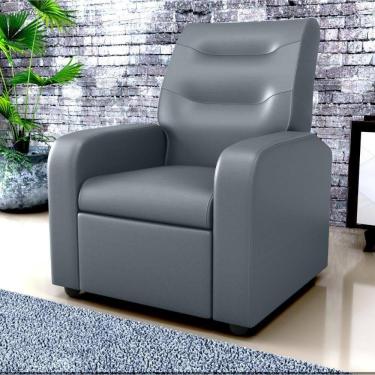 Imagem de Poltrona Decorativa Reclinável Cecilia Courino Cinza