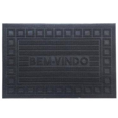 Imagem de Capacho De Borracha Tapete De Porta Entrada 60X40Cm Uzoo