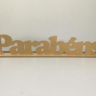 Imagem de Letreiro Parabéns em MDF - NoBrand