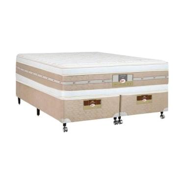 Imagem de Cama Box + Colchão Castor King Silver Star Air Double Face Pocket 193x203x61cm