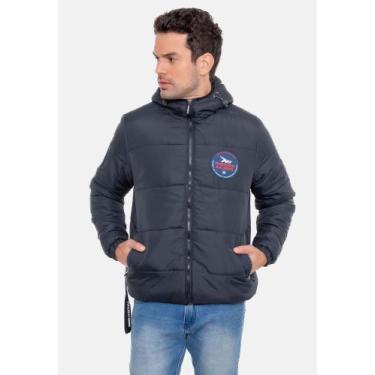 Imagem de Jaqueta Onbongo Poliester Preta Masculina Com Capuz, M