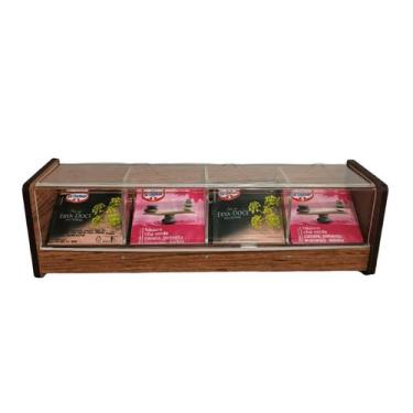 Imagem de Caixa organizadora porta chá porta capsulas porta saches de açúcar - F