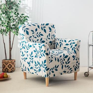 Imagem de WMLTZFUS Capas de cadeira Wingback estampadas com braços, protetores elásticos macios, protetor de móveis fácil de instalar para escritório e casa - Tipo 04||Tamanho regular