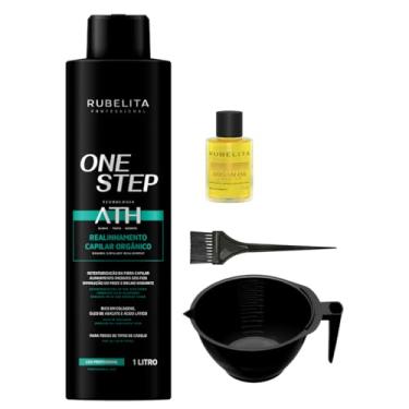 Imagem de Escova Progressiva 1L Rubelita Alisamento Capilar Avançado Redução de Volume e Frizz Efeito Liso Duradouro Tratamento Único