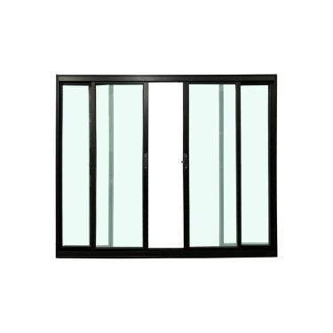 Imagem de Janela 4 Folhas Preto 100x150 Linha 18 Esmeralda