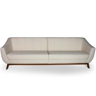 Imagem de Sofá 4 Lugares Para Sala de Estar Atenas 260 cm D02 Linho Bege C-443 -