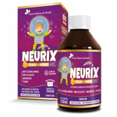 Imagem de Neurix (B12, Ferro,Metilfolato e Magnésio) 150ml Sabor Uva FNB - Flora