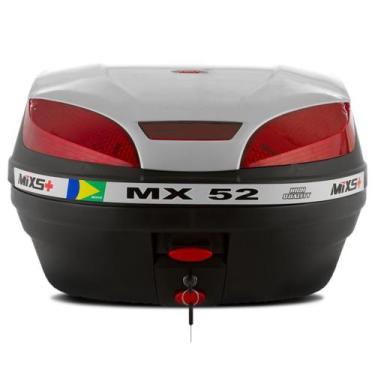 Imagem de Baú Moto Bauleto Mixs 52 Litros Bagageiro Mx52 Universal Com Chave, PR