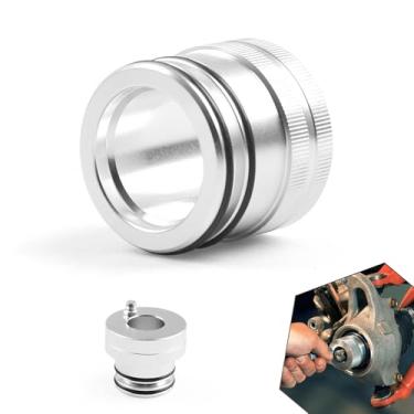 Imagem de MOXRUQ Ferramenta de lubrificação de rolamento de roda de 35 mm, anéis de lubrificação de rolamento de roda dianteira traseira de alumínio, compatível com a maioria de todos os Polaris UTV e ATV SxS