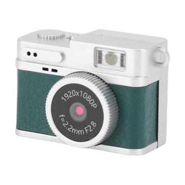 Imagem de VBESTLIFE Pequena Câmera Digital Vintage, Fotos de 2MP de 1080p FHD 2MP 0,96 Polegadas de 128 GB de Armazenamento LED, Com 4 Filtros de Fotografia (Verde)