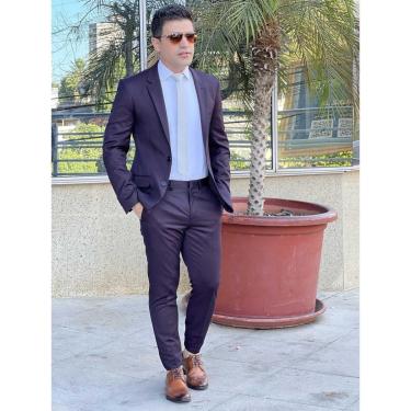 Imagem de TERNO MASCULINO MARSALA SLIM POLIVISCOSE-Masculino