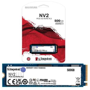 Imagem de Ssd Kingston 500gb M.2 Nv2 Nvme 2280 Pcie Gen 4x4 Nand 3d
