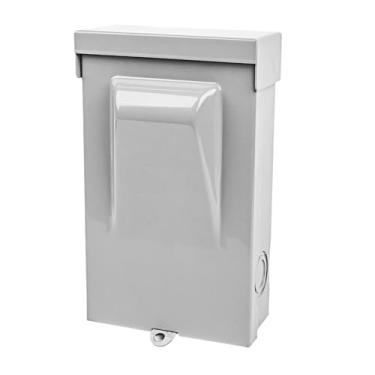 Imagem de ICOOL Interruptor De Desconexão Sem Fusível De 60 A, Caixa De Metal De Desconexão Ca, 60 A, 2 Polos, 3 Fios, Monofásico, 240 Vca, Interruptor Retrátil Para Ar Condicionado