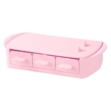 Imagem de Pssopp Molde de Gelo de Silicone Premium, Formato de Animal Mini Molde de Molde Diy Fabricante para Crianças, Design Estável Plano (Seis grade rosa)