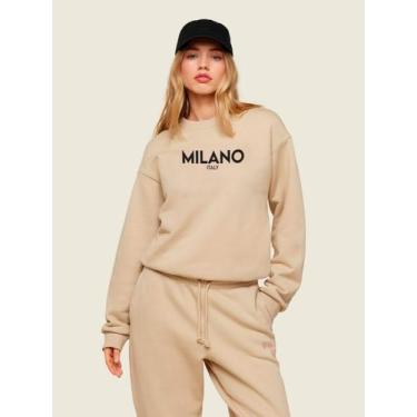 Imagem de Moletom Milano Unissex Estiloso  Moda Urbana Confortável e Moderna - V