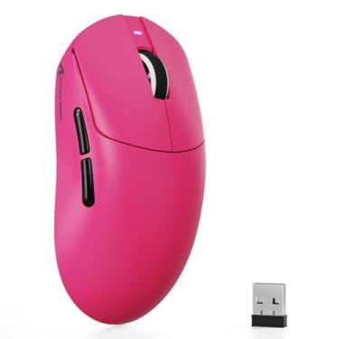 Imagem de ATTACK SHARK X8 SE Mouse Gamer Sem Fio Superleve 55g,BK52820 Tri-Mode BT/2.4G/Wired,25000DPI,Bateria 500mAh,Tamanho Médio a Grande,5 Botões Programáveis para Pc/Mac(Vermelho)