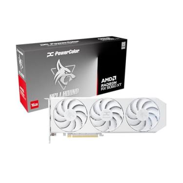 Imagem de PowerColor Placa gráfica Hellhound Spectral White AMD Radeon RX 9060 XT 16GB GDDR6