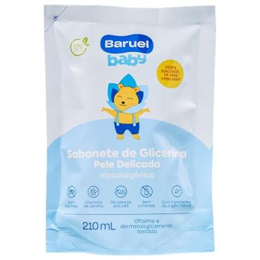 Imagem de Sabonete Infantil Líquido Pele Delicada Refil 210ml – Baruel Baby