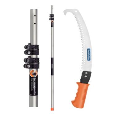 Imagem de Kit Serrote Poda C/Gancho + Cabo Extensível 5m Tramontina