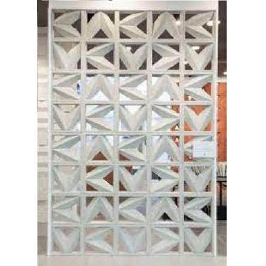 Imagem de Forma Molde Vazado em Abs Cobogó V 40x40x3,5cm - garden